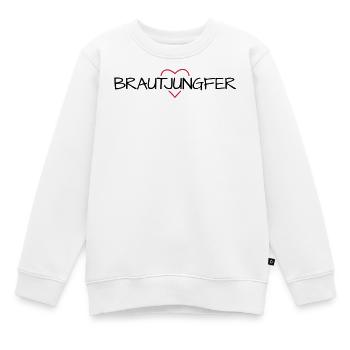 Brautjungfer Herz Junggesellinenabschied - Kinder Premium Organic Sweatshirt - Weiß - Vorne - AI Model Kid Male (0cm)