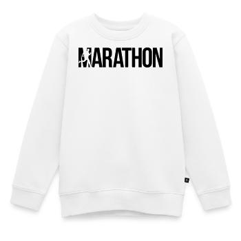 marathon - Kinder Premium Organic Sweatshirt - Weiß - Vorne - AI Model Kid Male (0cm)