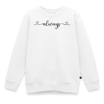 always - Kinder Premium Organic Sweatshirt - Weiß - Vorne - AI Model Kid Male (0cm)