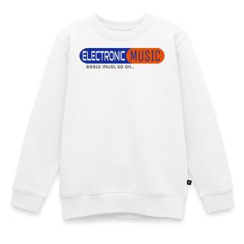 Electronic Music - Kids Premium Organic Sweatshirt - white - Front - AI Model Kid Male (0cm)
