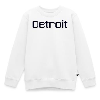 DETROIT - Sweat Premium enfant bio - blanc - Devant - AI Model Kid Male (0cm)