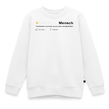 Mensch - 1 Stern - Kinder Premium Organic Sweatshirt - Weiß - Vorne - AI Model Kid Male (0cm)