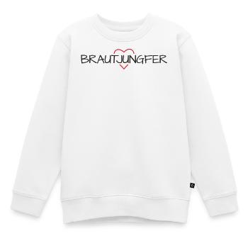 Brautjungfer Herz Junggesellinenabschied - Kinder Premium Organic Sweatshirt - Weiß - Vorne - AI Model Kid Male (0cm)