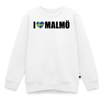 I love Malmö Schweden - Kinder Premium Organic Sweatshirt - Weiß - Vorne - AI Model Kid Male (0cm)