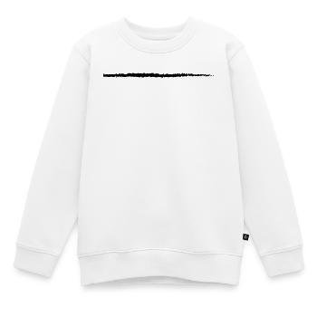 Strich Kunst Pinselstrich Unterstrich Riss Linie - Kinder Premium Organic Sweatshirt - Weiß - Vorne - AI Model Kid Male (0cm)