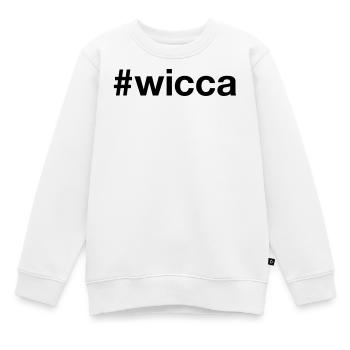 WICCA Hashtag Pagan - Kinder Premium Organic Sweatshirt - Weiß - Vorne - AI Model Kid Male (0cm)