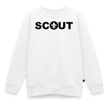 Pfadfinder LilienBlume Emblem der Pfadfindergruppen - Kinder Premium Organic Sweatshirt - Weiß - Vorne - AI Model Kid Male (0cm)