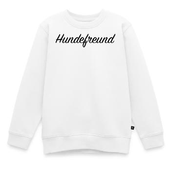 Hundefreund - Kinder Premium Organic Sweatshirt - Weiß - Vorne - AI Model Kid Male (0cm)