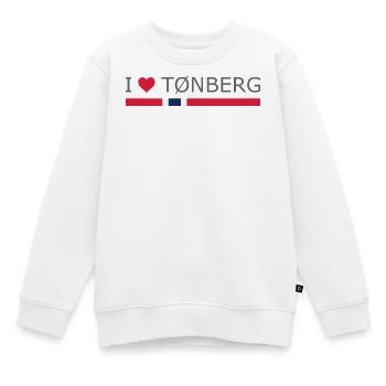 J’aime Tonsberg - Norvège - Norvège - Norvège - Sweat Premium enfant bio - blanc - Devant - AI Model Kid Male (0cm)
