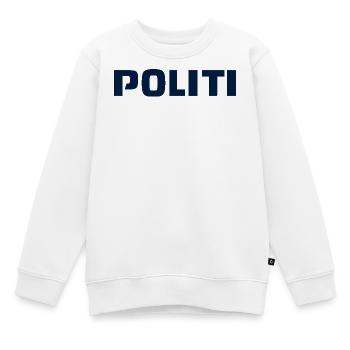 police - Sweat Premium enfant bio - blanc - Devant - AI Model Kid Male (0cm)