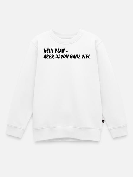 Aucun plan - Sweat Premium enfant bio - blanc