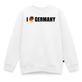 J’adore l’Allemagne et l’Allemagne - Sweat Premium enfant bio - blanc - Devant - AI Model Kid Male (0cm)