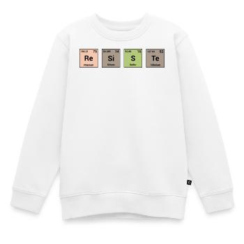 Résiste en éléments périodiques - Sweat Premium enfant bio - blanc - Devant - AI Model Kid Male (0cm)