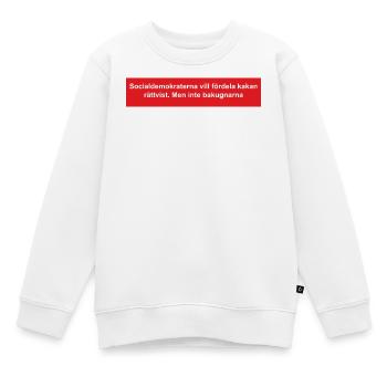 Sozialdemokratisches Fair-Fight-Motiv - Kinder Premium Organic Sweatshirt - Weiß - Vorne - AI Model Kid Male (0cm)
