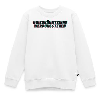 Des surfaces publicitaires à louer ? - Sweat Premium enfant bio - blanc - Devant - AI Model Kid Male (0cm)