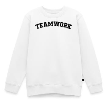 teamwork - Kinder Premium Organic Sweatshirt - Weiß - Vorne - AI Model Kid Male (0cm)