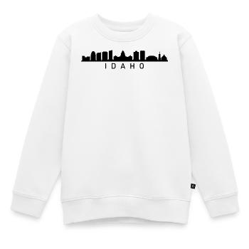 Idaho Skyline - Kinder Premium Organic Sweatshirt - Weiß - Vorne - AI Model Kid Male (0cm)