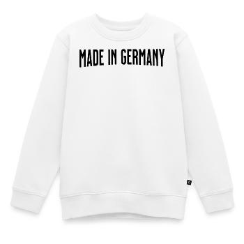 Made in Germany - Kinder Premium Organic Sweatshirt - Weiß - Vorne - AI Model Kid Male (0cm)
