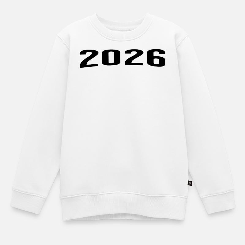 2026 - Sweat Premium enfant bio - blanc
