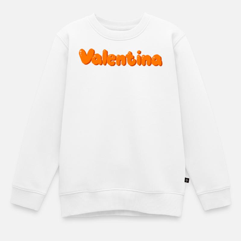 Valentina - Sweat Premium enfant bio - blanc