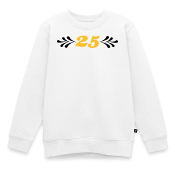2541614 14743929 silberhochzeit - Kinder Premium Organic Sweatshirt - Weiß - Vorne - AI Model Kid Male (0cm)