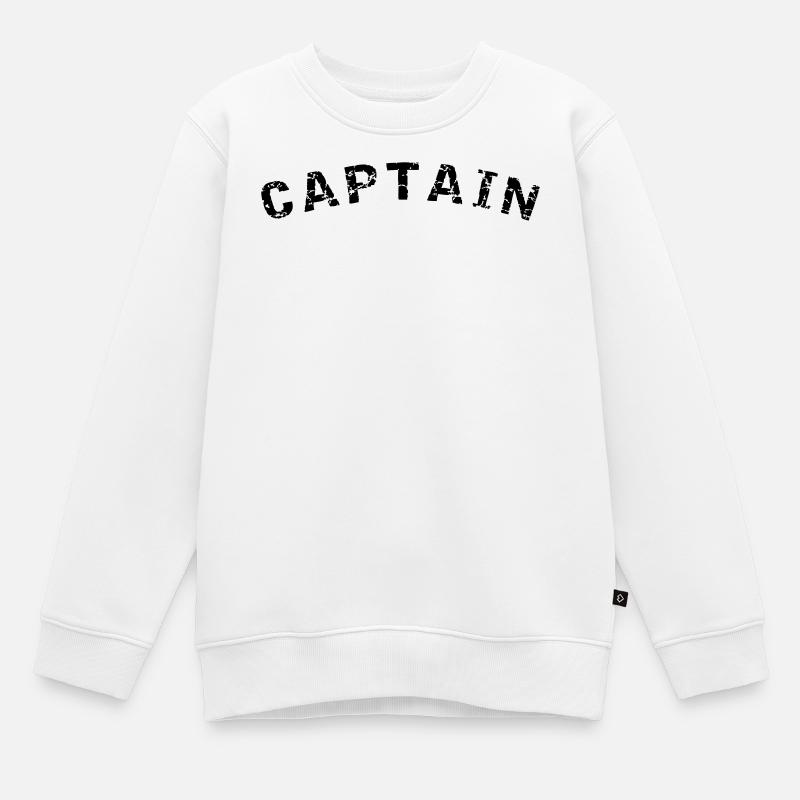 Captain Style Design - Kinder Premium Organic Sweatshirt - Weiß