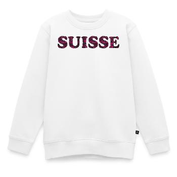 SCHWEIZ. LAND - Kinder Premium Organic Sweatshirt - Weiß - Vorne - AI Model Kid Male (0cm)