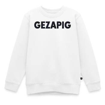 Paresseux – Humeur détendue flamande - Sweat Premium enfant bio - blanc - Devant - AI Model Kid Male (0cm)