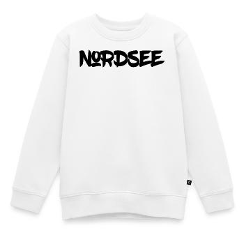 North Sea - Wadden Sea - Tides - German Sea - Kids Premium Organic Sweatshirt - white - Front - AI Model Kid Male (0cm)