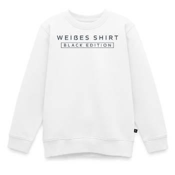 Weißes Shirt Black Edition - Kinder Premium Organic Sweatshirt - Weiß - Vorne - AI Model Kid Male (0cm)