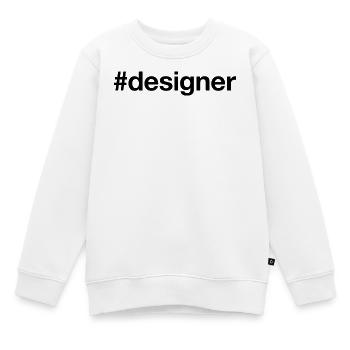 DESIGNER Hashtag Mode Grafik Kreativ - Kinder Premium Organic Sweatshirt - Weiß - Vorne - AI Model Kid Male (0cm)