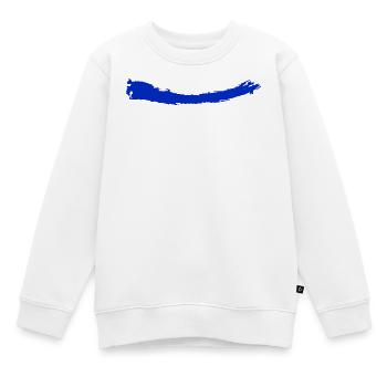 Pinsel | Brush | bleu - Kinder Premium Organic Sweatshirt - Weiß - Vorne - AI Model Kid Male (0cm)