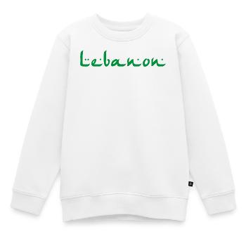 Lebanon - Kinder Premium Organic Sweatshirt - Weiß - Vorne - AI Model Kid Male (0cm)