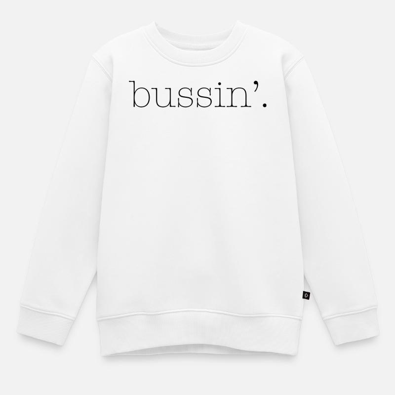 Bussin - Sweat Premium enfant bio - blanc