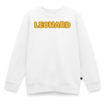 Leonard - Kinder Premium Organic Sweatshirt - Weiß - Vorne - AI Model Kid Male (0cm)