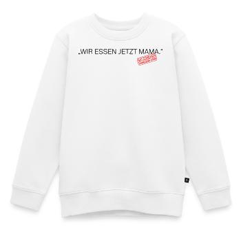 Satzzeichen Retten Leben Spruch - Kinder Premium Organic Sweatshirt - Weiß - Vorne - AI Model Kid Male (0cm)