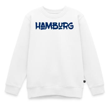 Hamburg - Hansestadt - Alster - Elbe - Hafen - Kinder Premium Organic Sweatshirt - Weiß - Vorne - AI Model Kid Male (0cm)