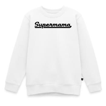 2541614 15919819 supermama - Sweat Premium enfant bio - blanc - Devant - AI Model Kid Male (0cm)