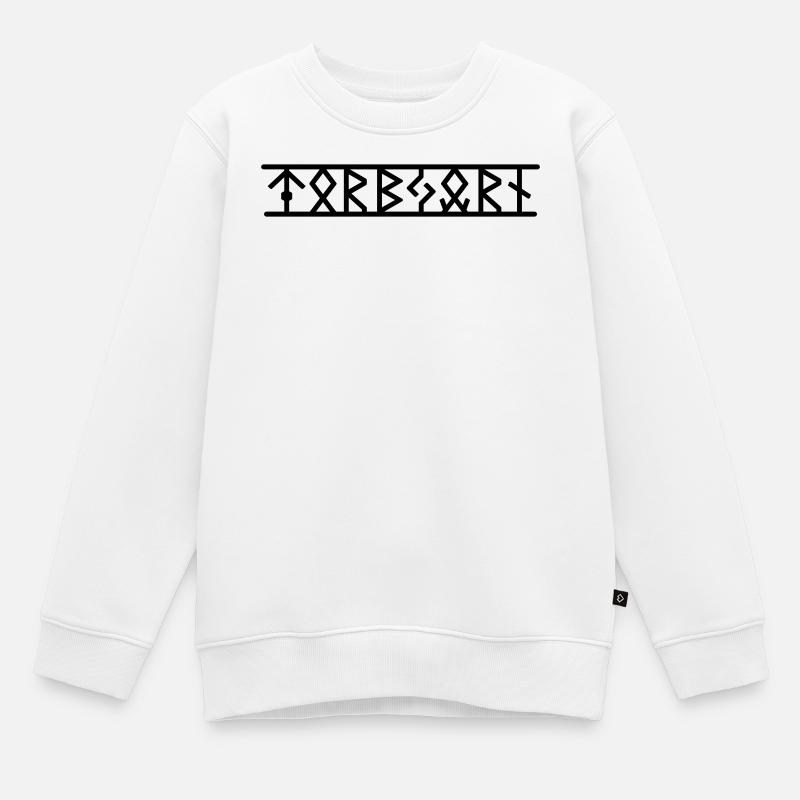 Torbjörn - Sweat Premium enfant bio - blanc