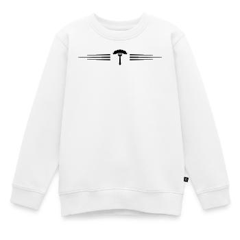 Wurst Gabel  Currywurst - Kinder Premium Organic Sweatshirt - Weiß - Vorne - AI Model Kid Male (0cm)
