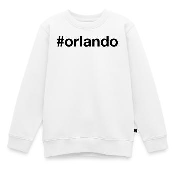 ORLANDO Hashtag Floride - Sweat Premium enfant bio - blanc - Devant - AI Model Kid Male (0cm)