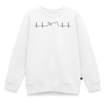 Motorrad - Kinder Premium Organic Sweatshirt - Weiß - Vorne - AI Model Kid Male (0cm)