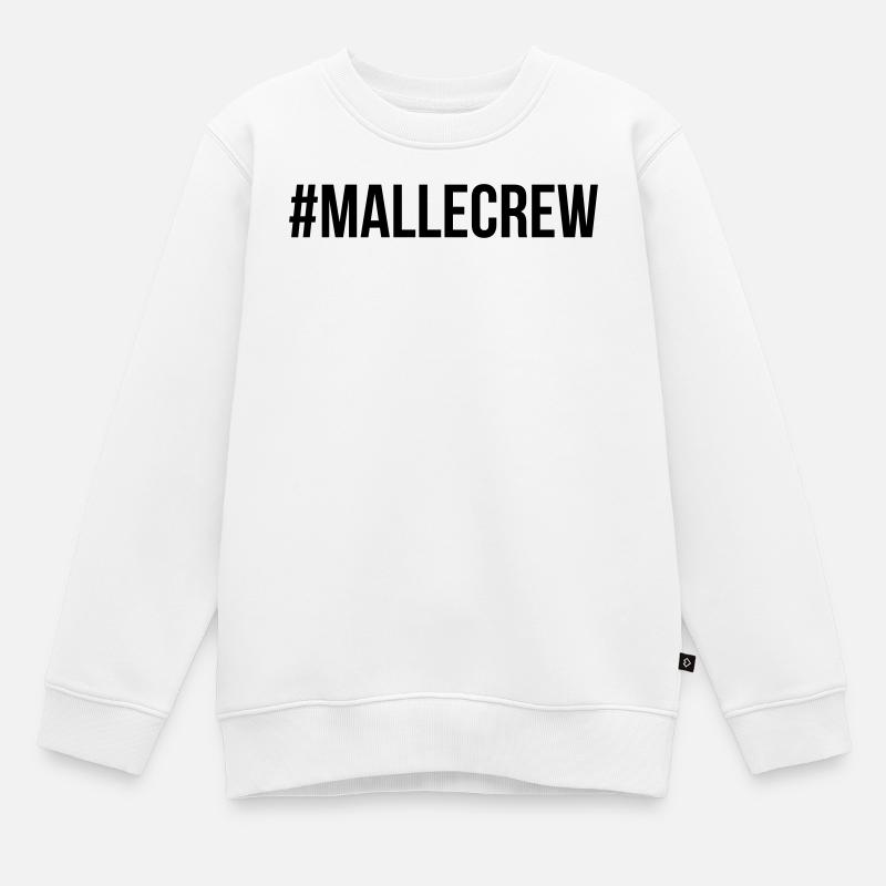 Mallecrew - Sweat Premium enfant bio - blanc
