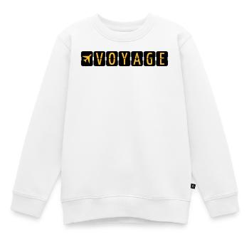 Voyage - Sweat Premium enfant bio - blanc - Devant - AI Model Kid Male (0cm)