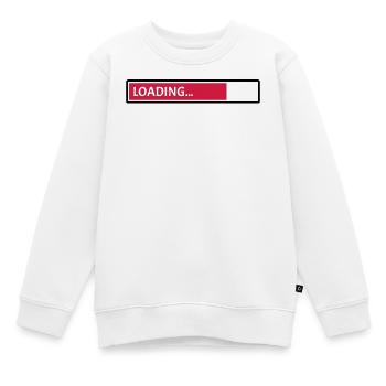 Loading - Kinder Premium Organic Sweatshirt - Weiß - Vorne - AI Model Kid Male (0cm)