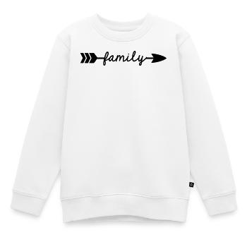 Famille - Sweat Premium enfant bio - blanc - Devant - AI Model Kid Male (0cm)