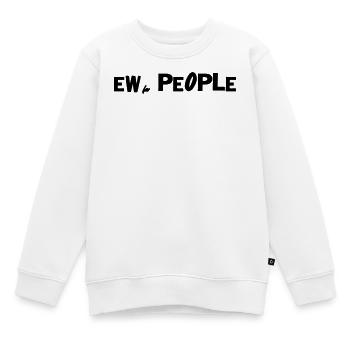 EW, PEOPLE - Kinder Premium Organic Sweatshirt - Weiß - Vorne - AI Model Kid Male (0cm)