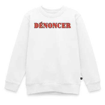 VERURTEILUNG - Kinder Premium Organic Sweatshirt - Weiß - Vorne - AI Model Kid Male (0cm)