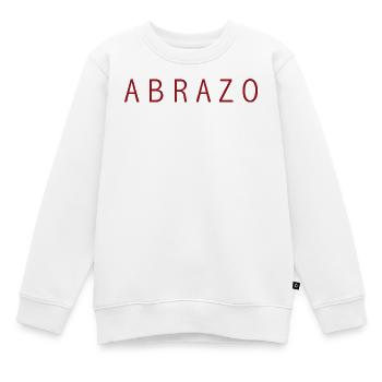 ABRAZO - Kinder Premium Organic Sweatshirt - Weiß - Vorne - AI Model Kid Male (0cm)
