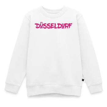 Düsseldorf - NRW - Rhein - Königsallee - Kö - Kinder Premium Organic Sweatshirt - Weiß - Vorne - AI Model Kid Male (0cm)